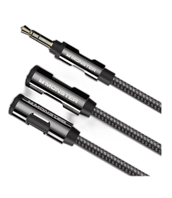 MONSTER CABLE ESSENTIAL REPARTITEUR JACK 3.5MM M/2F 0.15M