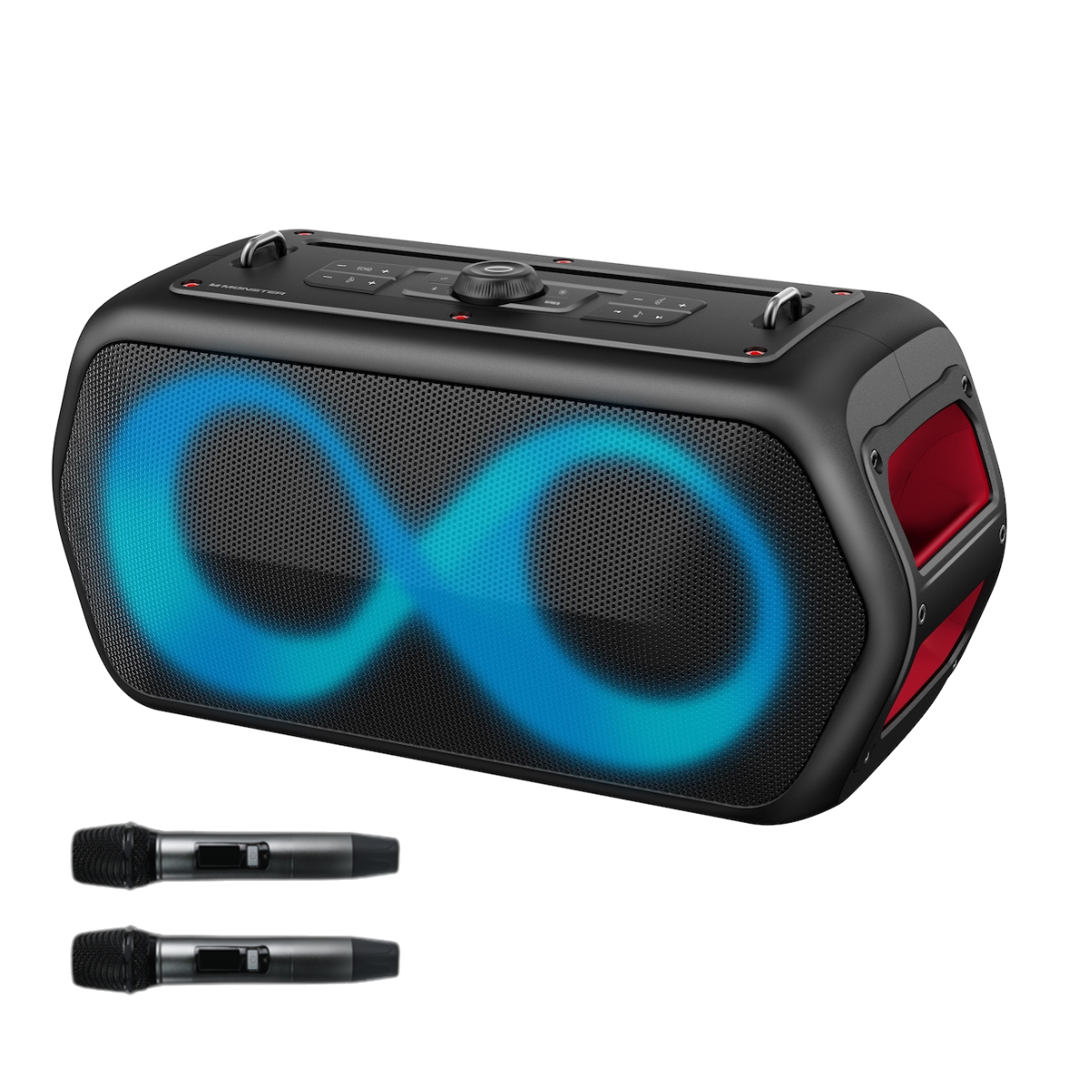 MONSTER ENCEINTE PARTY MUSIC BOX GO + 2 MICRO - Couleur Standard