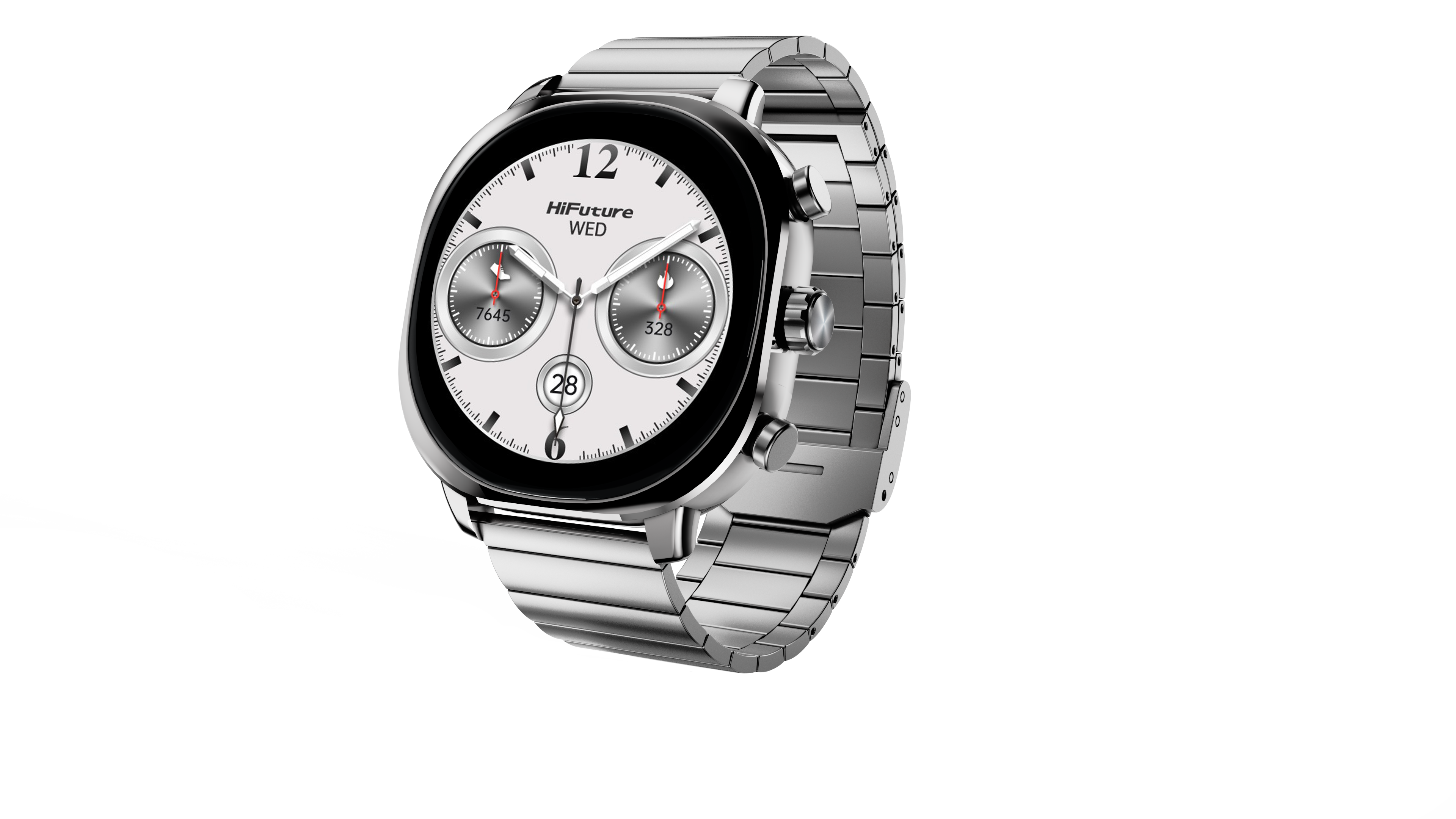 MONTRE HIFUTURE AIX ACIER - Couleur Gris