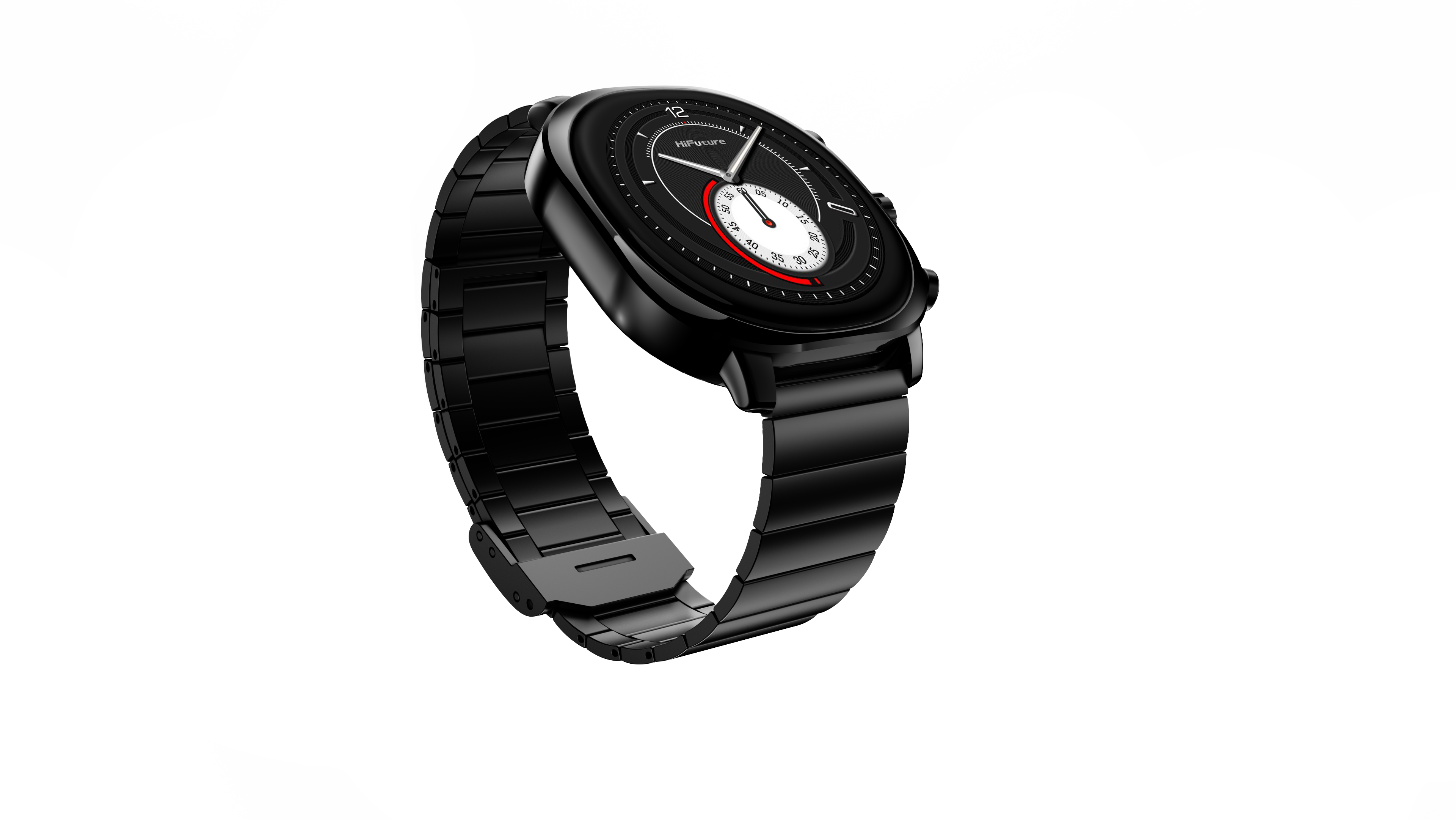 MONTRE HIFUTURE AIX ACIER - Couleur Noir