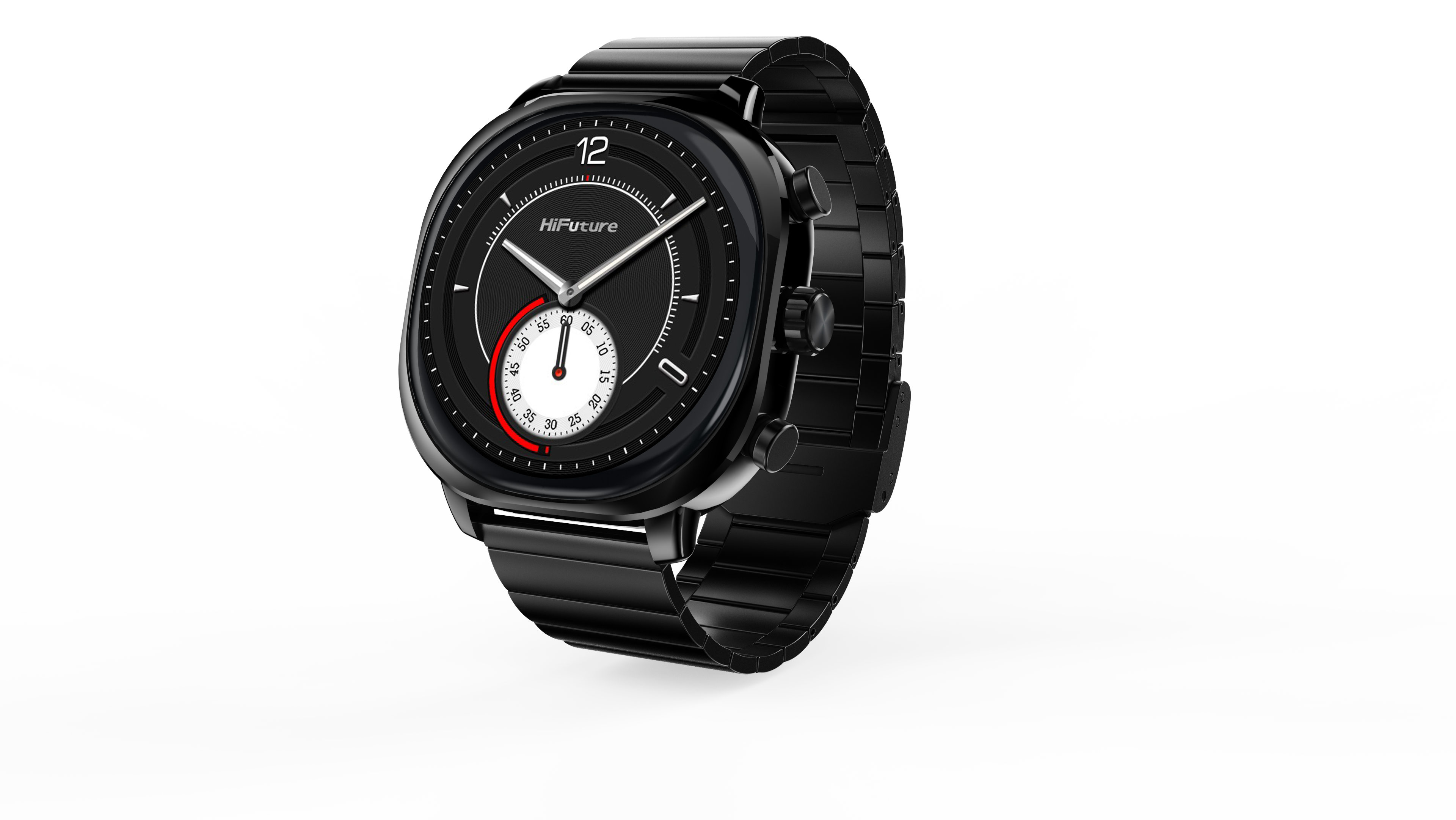 MONTRE HIFUTURE AIX ACIER - Couleur Noir