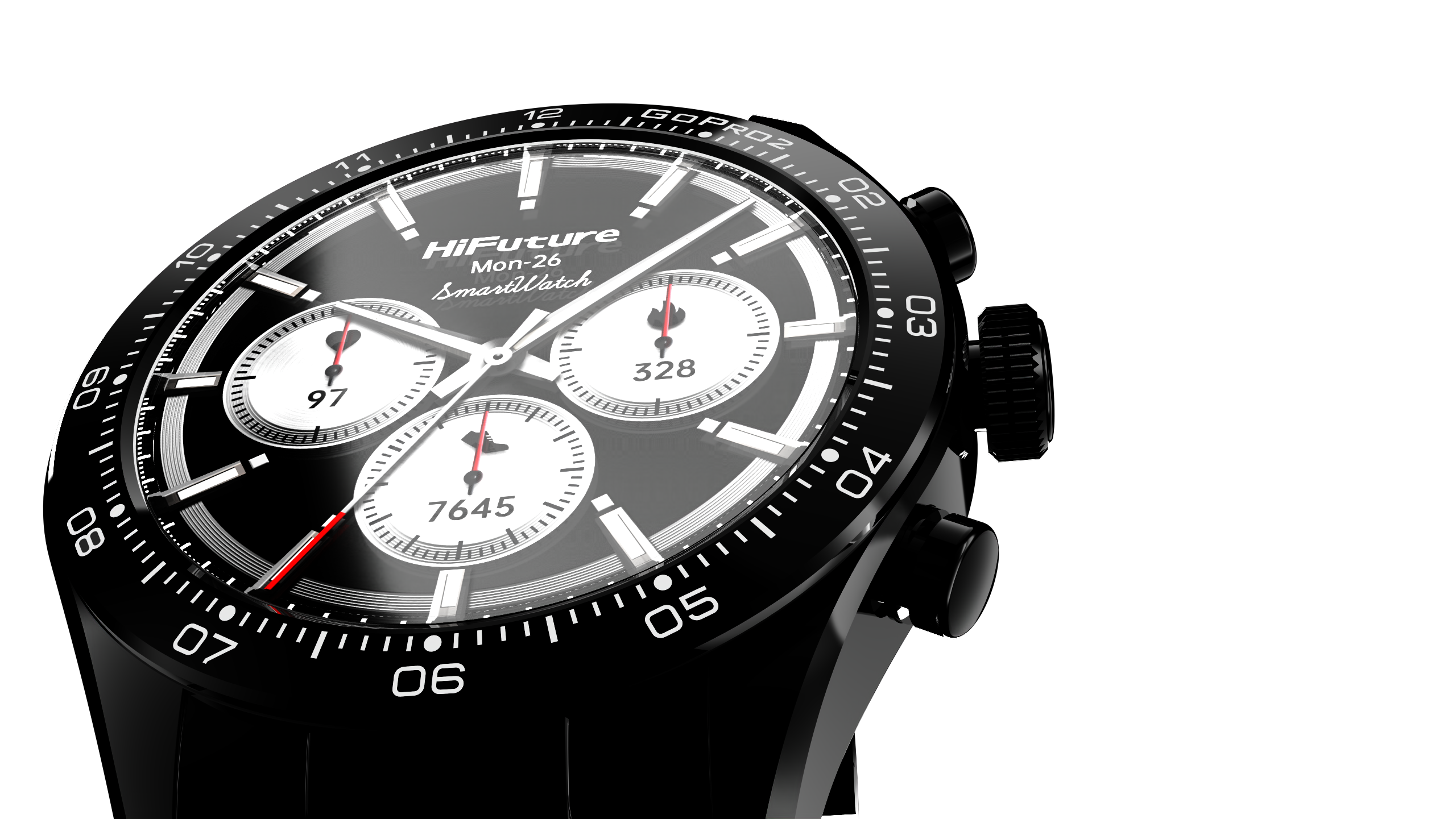 MONTRE HIFUTURE GO PRO 2 - Couleur Noir