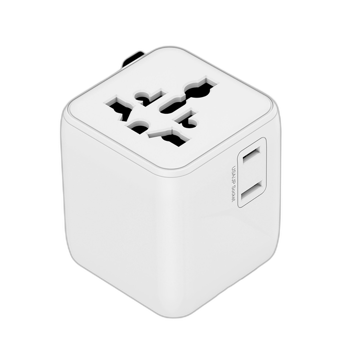 ADAPTATEUR UNIVERSEL DE VOYAGE MY WAY - Couleur Blanc