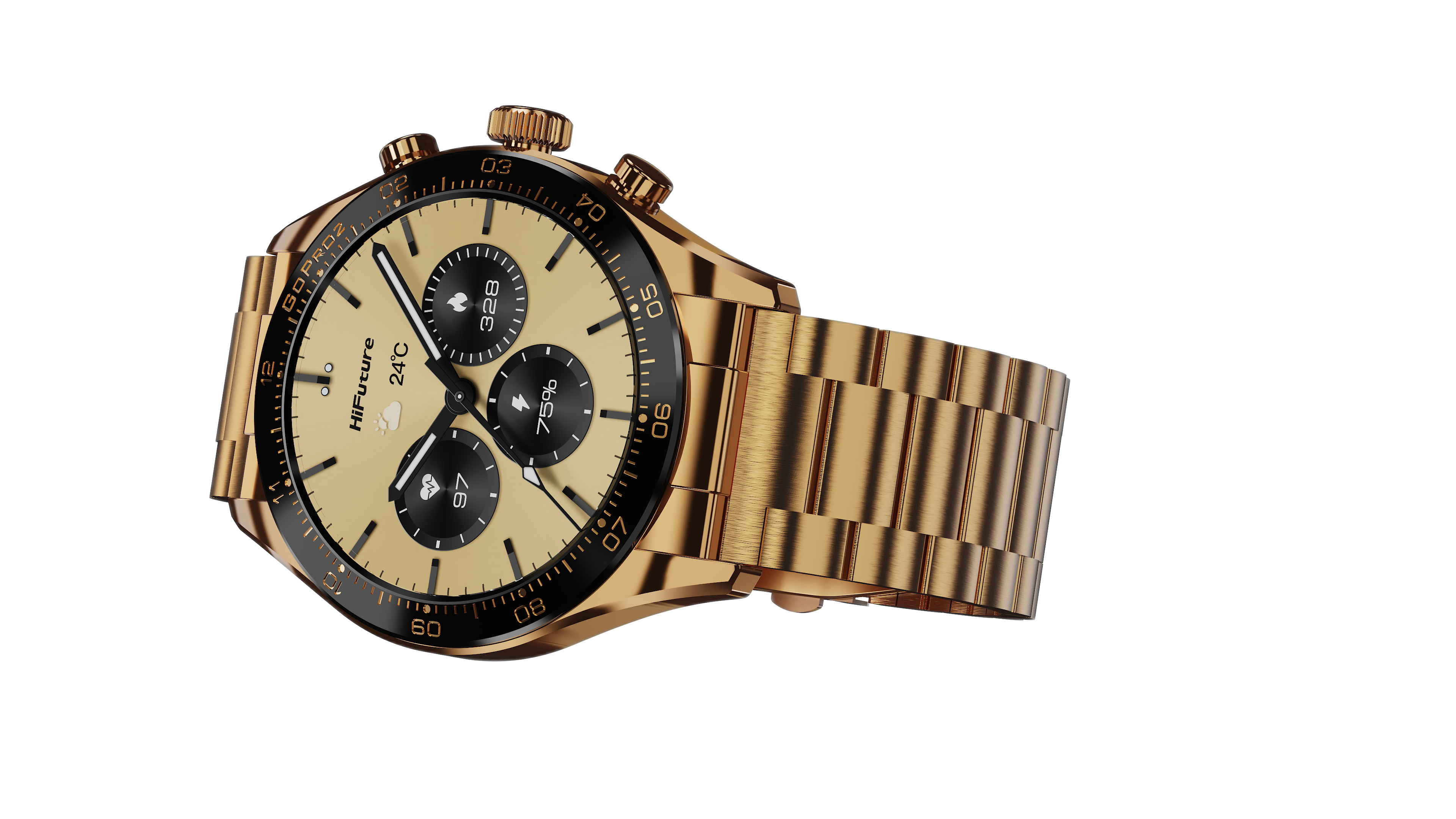 MONTRE HIFUTURE GO PRO 2 - Couleur Gold