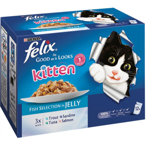 Felix As Good As It Looks Fish Selection Kitten