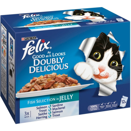 Felix As Good As It Looks Doubly Delicious Fish Cat Food