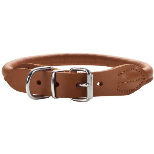 Hunter Round & Soft Elk Leather Luxury Dog Collar From £17.01 ...