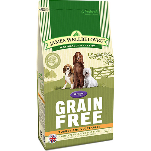 James Wellbeloved Grain Free Turkey & Vegetables Senior Dog Food