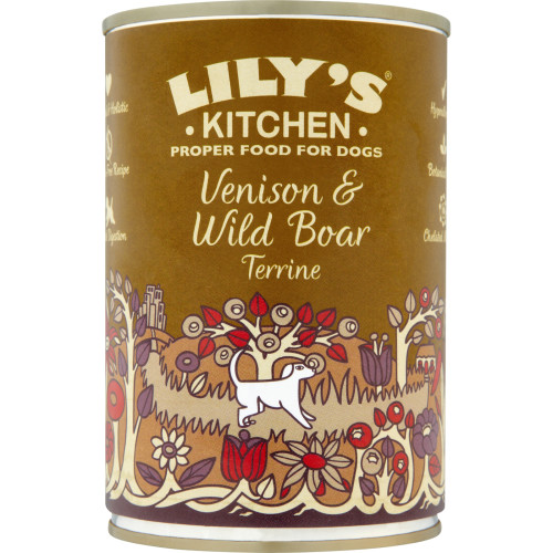 Lilys Kitchen Venison & Wild Boar Terrine Dog Food
