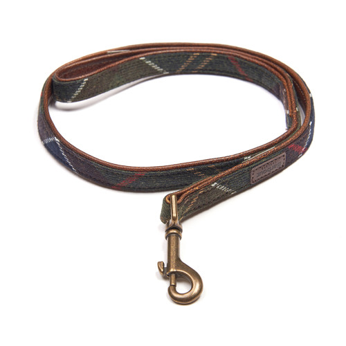 Barbour Wool Touch Tartan Dog Lead