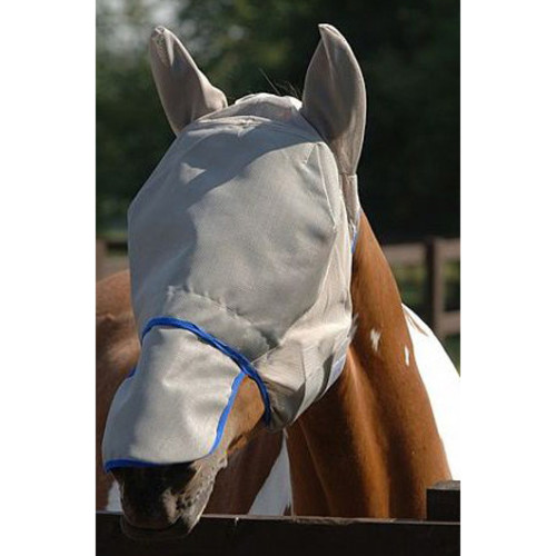 Equilibrium Field Relief Max Fly Mask in Grey & Blue