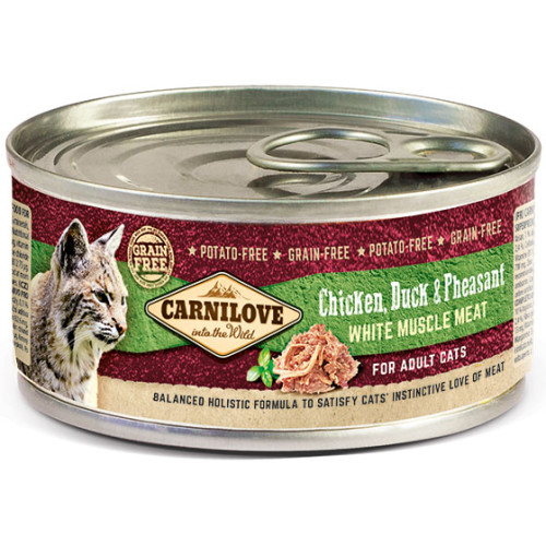 Carnilove Chicken, Duck & Pheasant Wet Adult Cat Food