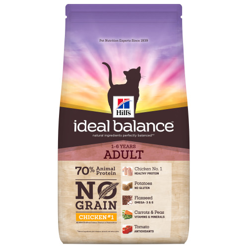 Hills Ideal Balance No Grain Chicken & Potato Adult Dry Cat Food
