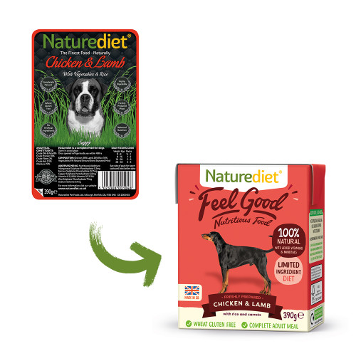 Naturediet Chicken & Lamb Wet Adult Dog Food Cartons