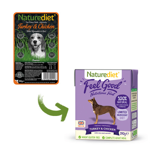Naturediet Feel Good Turkey & Chicken Wet Adult Dog Food Cartons