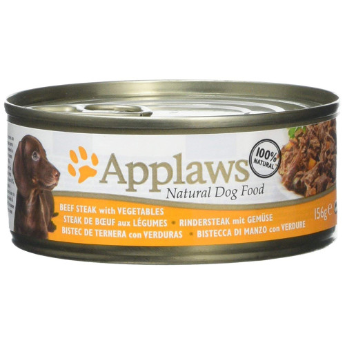Applaws Beef Steak with Vegetables Tins Wet Dog Food