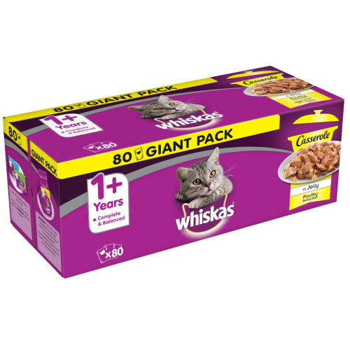 Whiskas 1+ Casserole Poultry Selection Adult Cat Food