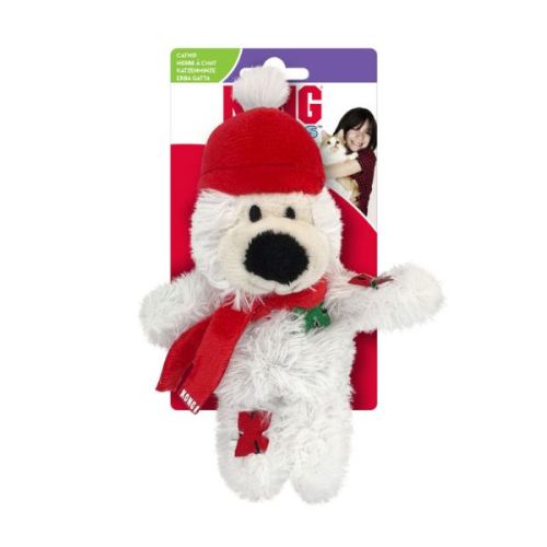 KONG Holiday Softies Bear Christmas Cat Toy Assorted