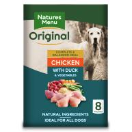 Natures Menu Chicken & Duck Adult Dog Food Pouches 300g x 8