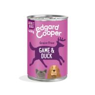 Edgard & Cooper Game & Duck Grain Free Tins Wet Adult Dog Food 400g x 6