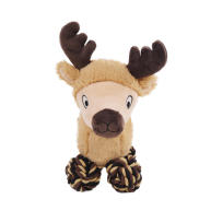 Rosewood Rope Reindeer Festive Dog Toy