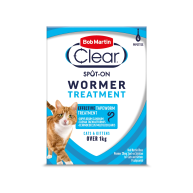 Bob Martin Clear Spot On Wormer For Cats 