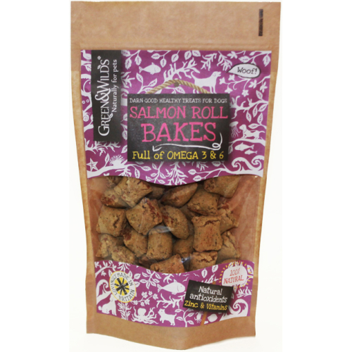 Green & Wilds Salmon Roll Bakes Dog Treats