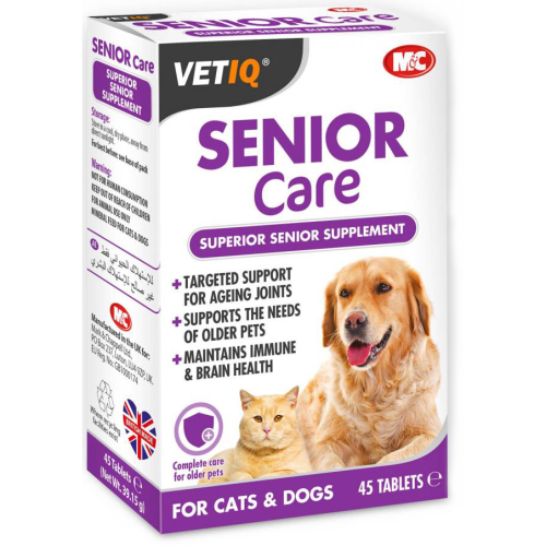 Mark & Chappell VetIQ Senior Care Tablets for Dogs & Cats