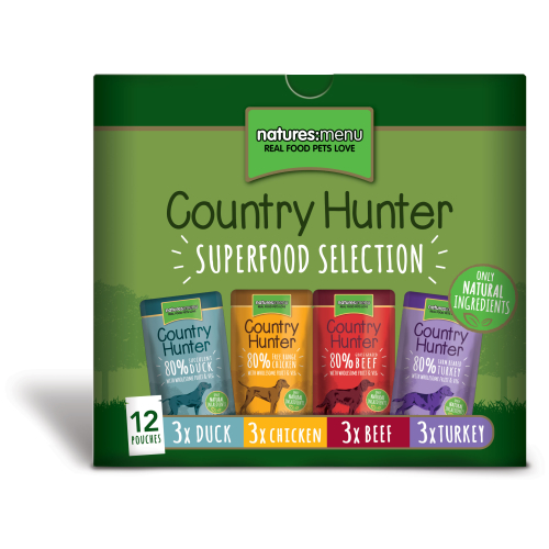 Natures Menu Country Hunter Superfood Selection Adult Dog Pouches