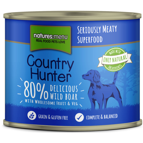Natures Menu Country Hunter Wild Boar Adult Dog Food Cans