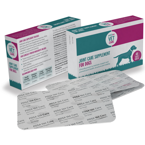 PDSA Vet Care Joint Supplement Dog Tablets