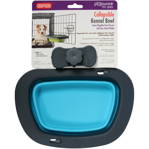 Dexas Popware Collapsible Kennel Bowl for Dogs