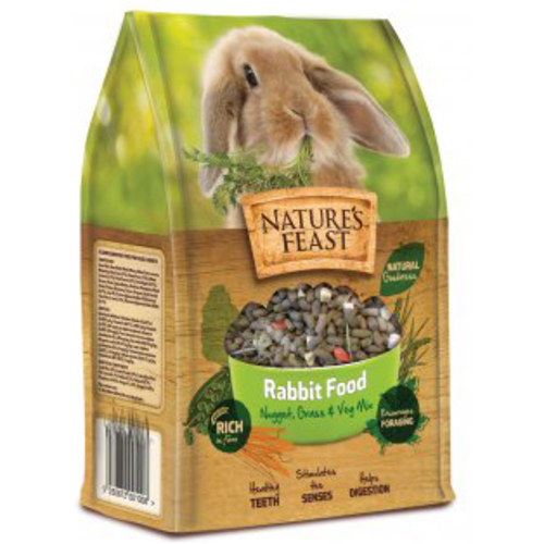 Natures Feast Nugget, Grass & Veg Mix Rabbit Food