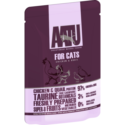 AATU For Cats Chicken & Quail Wet Pouches