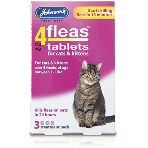 Johnsons 4 Fleas Cats & Kittens Tablets