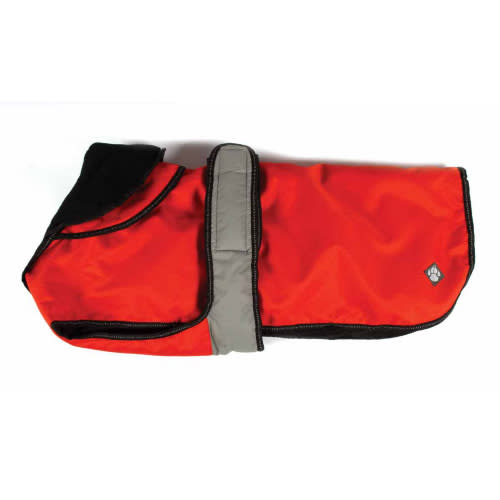 Danish Design 2 in 1 Orange Dog Rain Coat with Reflective Strip