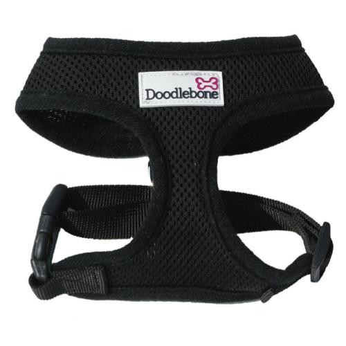 Doodlebone Mesh Dog Harness in Black