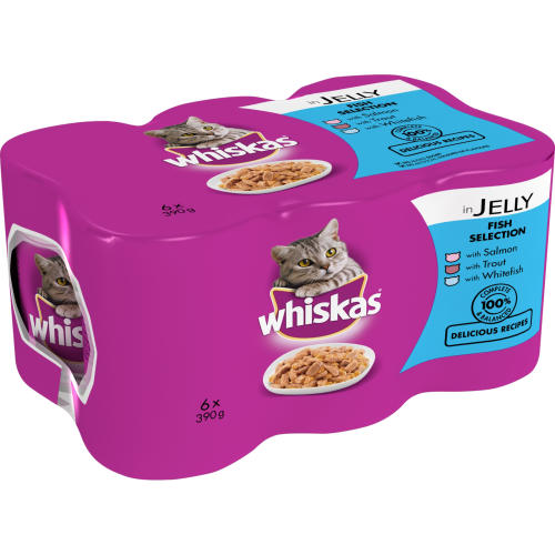 Whiskas Fish Selection in Jelly Adult Cat Food