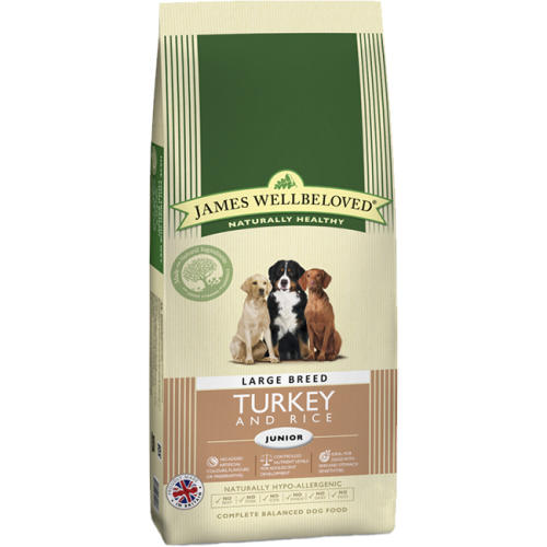 James Wellbeloved Turkey & Rice Junior Large Breed Dog Food