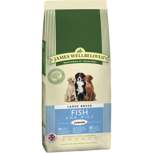 James Wellbeloved Fish & Rice Junior Large Breed Dog Food
