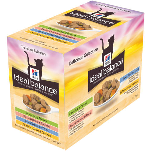 Hills Ideal Balance Multipack Adult Cat Pouches