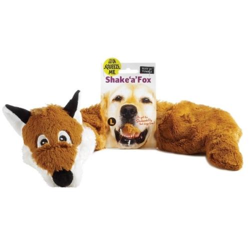 Sharples Pet Shake a Fox Dog Toy