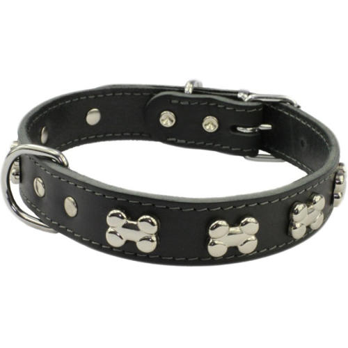 Earthbound Black Bone Dog Collar