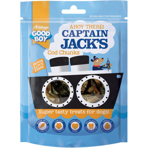 Good Boy Captain Jacks Cod Chunks Dog Treats