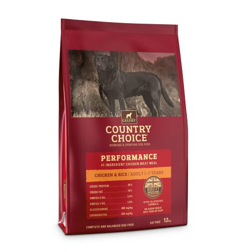 Gelert Country Choice Performance Chicken & Rice Adult Dry Dog Food
