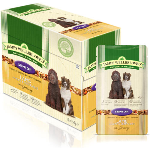 James Wellbeloved Lamb & Rice Senior Dog Pouches