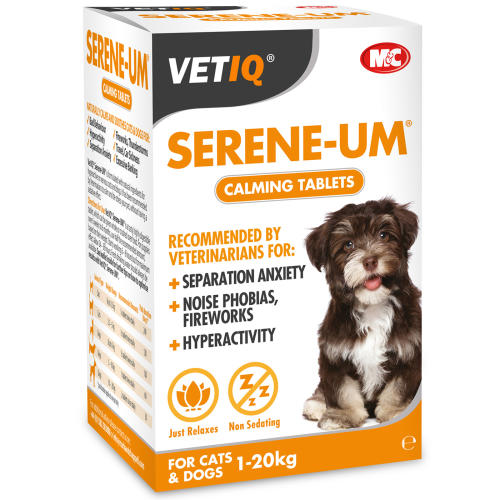 Mark & Chappell Vet IQ Serene Um Calm Tablets for Cats & Dogs