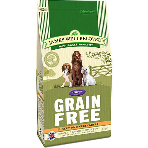 James Wellbeloved Grain Free Turkey & Vegetables Senior Dog Food