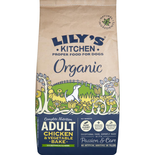 Lilys Kitchen Organic Chicken & Vegetable Bake Complete Dry Food for Dogs