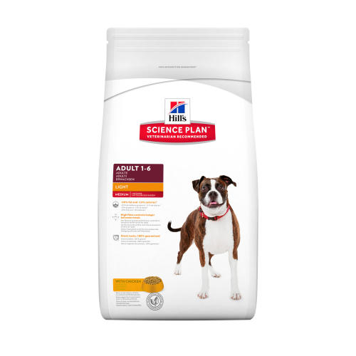 Hills Science Plan Medium Breed Adult Light Chicken Dry Dog Food